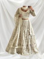 Extra heavy Exclusieve goud Lehenga met parels en steentjes, Maat 38/40 (M), Overige typen, Overige kleuren, Verzenden