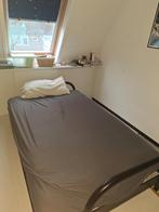 Nette slaapbank, Tweepersoons, Zo goed als nieuw, 200 cm, Grijs