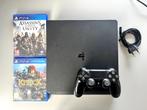 PlayStation 4 Slim 500GB + Games & Controller | Topstaat!, Ophalen of Verzenden, Zo goed als nieuw, Met 1 controller, Slim