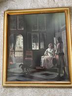 Klassiek Schilderij in Gouden Lijst, Ophalen of Verzenden