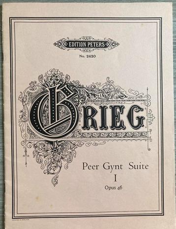GRIEG Peer Gynt Suite I Opus 46 beschikbaar voor biedingen