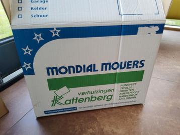10 fijne verhuisdozen, 40x34x37 cm, stapelbaar, opvouwbaar beschikbaar voor biedingen