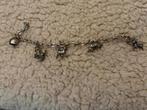 Vintage armband zilver met bedeltjes, Ophalen of Verzenden, Zo goed als nieuw, Zilver