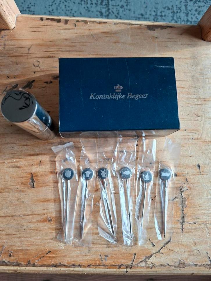 Koninklijke Begeer Cocktailprikkers Set, Verzamelen, Complete verzamelingen en Collecties, Ophalen of Verzenden
