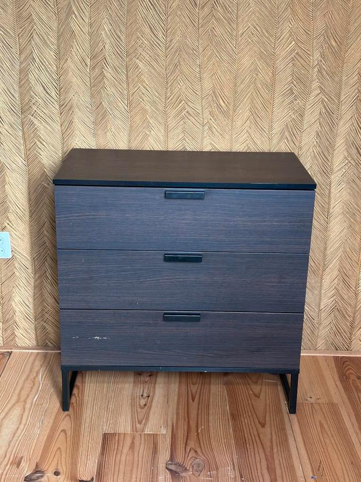 Ikea Ladekast - Bruin - 3 Lades, Huis en Inrichting, Kasten | Dressoirs, Zo goed als nieuw, 50 tot 100 cm, 25 tot 50 cm, Ophalen