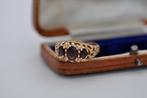 Vintage 9 karaat ring met Granaat, Vintage, 18 tot 19, Vintage, Vintage