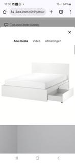 Ikea Malm Bed 180x200 + Lönset Lattenbodems + Lades, Ophalen
