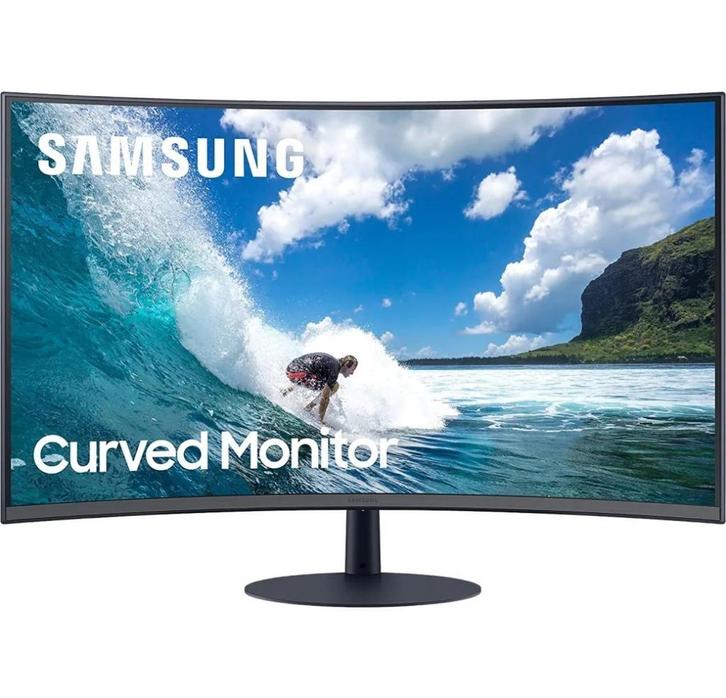 Curved Led Lcd 27 Inch Samsung C27T550FDR HDMI Display Port, Computers en Software, Monitoren, Gebruikt, 60 Hz of minder, HDMI