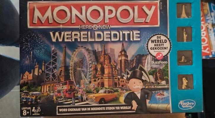 Monopoly Wereld Editie - Zo goed als nieuw!, Hobby en Vrije tijd, Gezelschapsspellen | Bordspellen, Zo goed als nieuw, Een of twee spelers