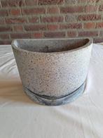bloempot/steen/tuin/planten/kruiden/decoratie/€5, Ophalen, Steen, Gebruikt, Rond