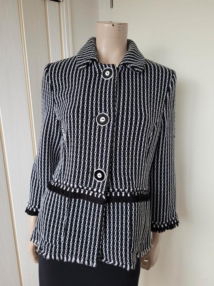 Caroline Biss jasje/vest maat 40/42, Kleding | Dames, Truien en Vesten, Zo goed als nieuw, Maat 42/44 (L), Zwart, Ophalen of Verzenden