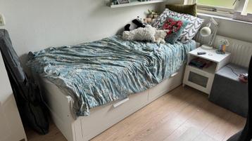 BRIMNES bedbank met 2 lades – wit (80x200 cm) beschikbaar voor biedingen