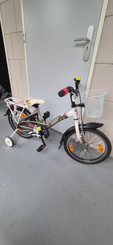 Kinderfiets, Fietsen en Brommers, Fietsen | Meisjes, Zo goed als nieuw, 18 inch, Handrem, Ophalen