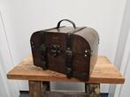 LEUKE OUDE BROCANTE KOLONILALE HOUTEN KOFFER, Huis en Inrichting, Woonaccessoires | Kisten, Minder dan 50 cm, Gebruikt, 50 tot 100 cm