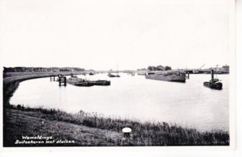 WEMELDINGE,- Buitenhaven met Sluizen. Binnenvaart. 15-05, Verzamelen, Ansichtkaarten | Nederland, Gelopen, Zeeland, 1940 tot 1960