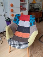 Zuiver fauteuil bekleed met patchwork, Ophalen, Zo goed als nieuw