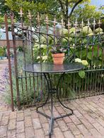 Franse Bistro tafel / Terrastafel, Ophalen, Gebruikt, Rond, Metaal