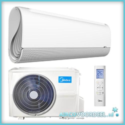 Midea airco inverter inclusief Pro F-gassen installatie, Witgoed en Apparatuur, Airco's, Nieuw, Wandairco, 100 m³ of groter, 3 snelheden of meer