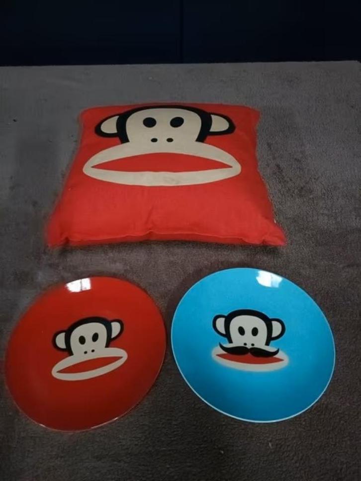 2 x Paul Frank borden en kussen, Kinderen en Baby's, Overige Kinderen en Baby's, Gebruikt, Ophalen of Verzenden
