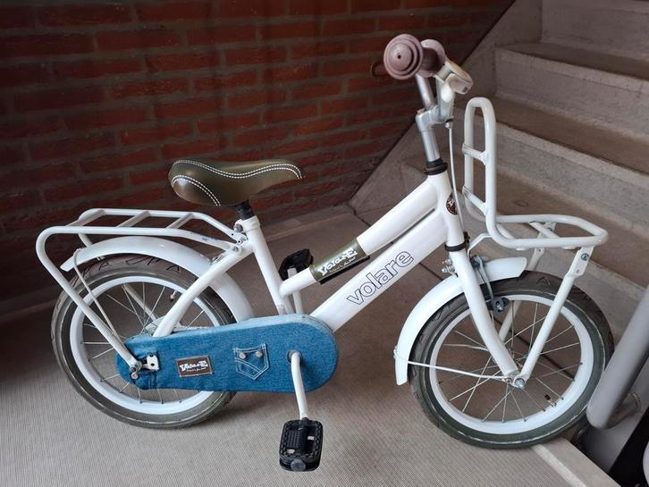 Volare Urban Jeans Wit Jan Smit 16 inch., Fietsen en Brommers, Fietsen | Kinderfietsjes, Gebruikt, 16 tot 20 inch, Ophalen