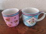 PIP Mokken - Set van 2 - Roze & Blauw, Huis en Inrichting, Keuken | Servies, Ophalen of Verzenden, Zo goed als nieuw, Overige stijlen