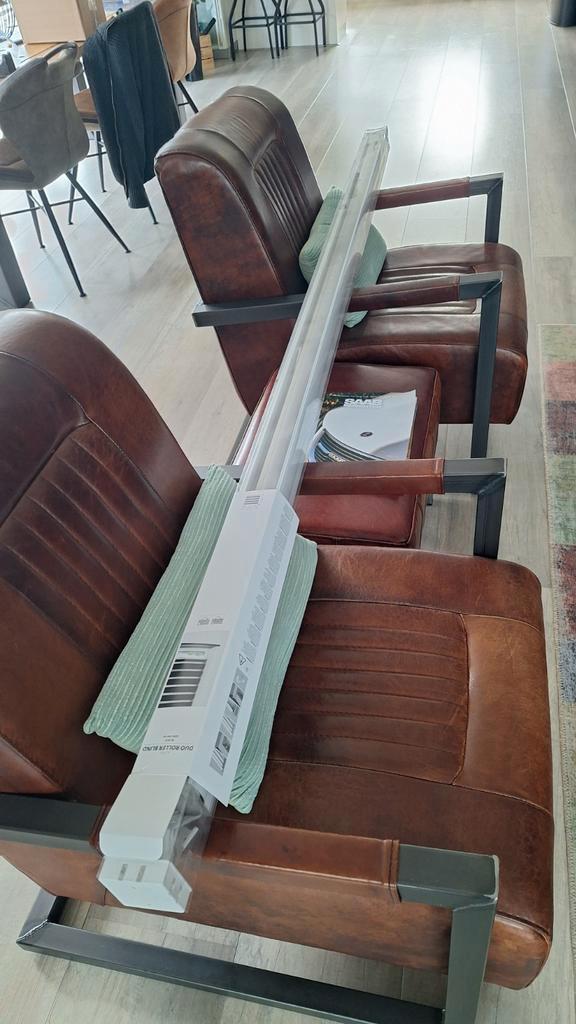 Duo Rolgordijn - 220x180 cm - Grijs, Huis en Inrichting, Stoffering | Gordijnen en Lamellen, Zo goed als nieuw, 150 tot 200 cm