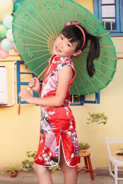 Nieuw,Prachtige traditionele Chinese jurk maat 104 / 110.., Kinderen en Baby's, Kinderkleding | Maat 104, Nieuw, Meisje, Jurk of Rok