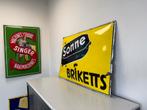 Emaille Reclamebord Sonne Briketts, Antiek en Kunst, Ophalen