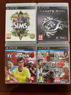 PS3 Games - De Sims 3, Saints Row, Top Spin, Virtua Tennis, Gebruikt, 1 speler, Eén computer, Ophalen of Verzenden