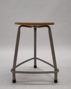 Vintage metalen kuk Friso Kramer Ahrend krukje hout tafeltje, Gebruikt, ., Ophalen of Verzenden, .