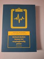 Boek kritisch denken verpleegkundig proces, Ophalen of Verzenden, Gelezen, HBO, Judith M. Wilkinson