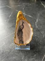 Handbeschilderde Oesters met Pauwenmotief - Uniek!, Ophalen of Verzenden, Nieuw