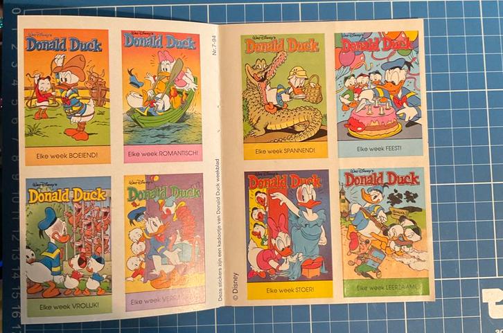 Donald Duck Stickers - Nr. 7-94, Verzamelen, Stickers, Zo goed als nieuw, Strip of Tekenfilm, Ophalen of Verzenden