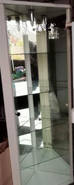 Hoek vitrinekast met verlichting, Huis en Inrichting, Ophalen, Gebruikt, 50 tot 100 cm, 150 tot 200 cm