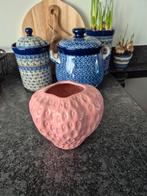 Intratuin vaas aardbei Tif, Overige kleuren, Ophalen of Verzenden, Minder dan 50 cm, Glas