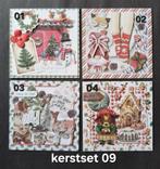 SET 09 Handgemaakte Kerstkaarten, Ophalen of Verzenden, Nieuw, Kerst