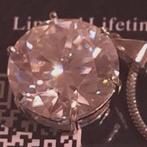 Moissanite 10 karaat in S925 zilveren hanger., Ophalen of Verzenden, Zo goed als nieuw
