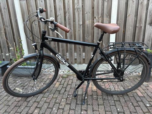 Crown New York herenfiets 28 inch, Fietsen en Brommers, Fietsen | Heren | Herenfietsen, Gebruikt, Overige merken, Versnellingen