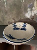 Mooi vintage Japans Aardewerk Schaaltje in Blauw Wit, Antiek en Kunst, Ophalen of Verzenden
