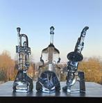 Saxofoon Viool Trompet Cristal d’Arques, Antiek en Kunst, Antiek | Glas en Kristal, Ophalen of Verzenden