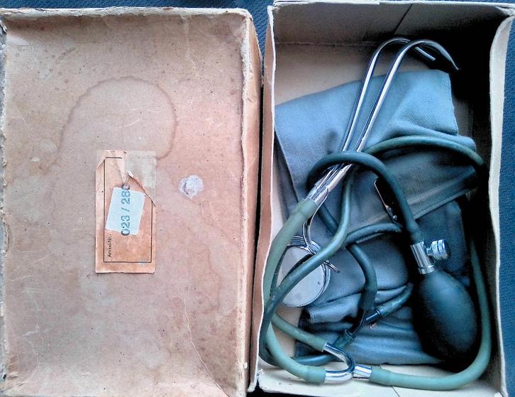 Oude bloeddrukmeter Sfygmomanometer, Antiek en Kunst, Antiek | Gereedschap en Instrumenten, Ophalen of Verzenden