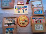 Bouwdozen, blokkendozen, puzzel, Antiek en Kunst, Antiek | Speelgoed, Ophalen of Verzenden