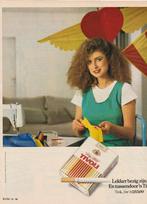 retro reclame 1982 Tivoli sigaretten vrouw met naaimachine, Verzenden, Overige typen