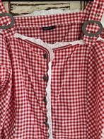 Dirndl Tiroler blouse ruit oktoberfeest, Kleding | Dames, Ophalen of Verzenden, Gedragen, Maat 46/48 (XL) of groter, Overige thema's