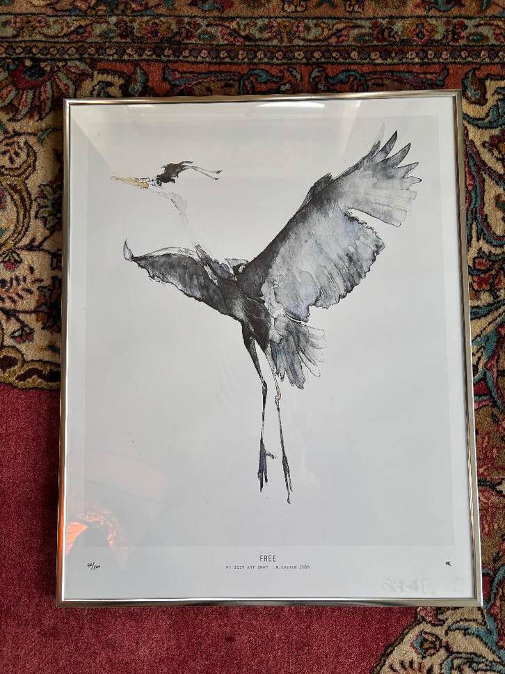 Limited Edition Print “FREE” – (M. Koster, 2016), Antiek en Kunst, Kunst | Litho's en Zeefdrukken, Ophalen of Verzenden