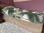 1 persoons bed van steigerhout inclusief lattenbodem, Ophalen, Eenpersoons, 210 cm, Steigerhout