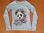 Panda longsleeve shirt lichtblauw, maat 158-164, Meisje, Ophalen of Verzenden, Zo goed als nieuw, Shirt of Longsleeve