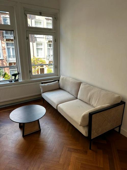 3-zits bank Rotan, Huis en Inrichting, Banken | Bankstellen, Gebruikt, Rechte bank, Driepersoons, 150 tot 200 cm, 75 tot 100 cm