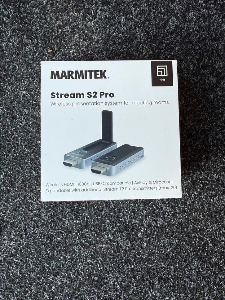 Draadloos HDMI systeem - Marmitek Stream S2 Pro, Computers en Software, Netwerkkaarten, Nieuw, Extern, Ophalen of Verzenden