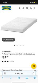 Ikea pocketveer peuter / baby matras jattetrott, Ophalen of Verzenden, Zo goed als nieuw, 190 cm of minder, Matras